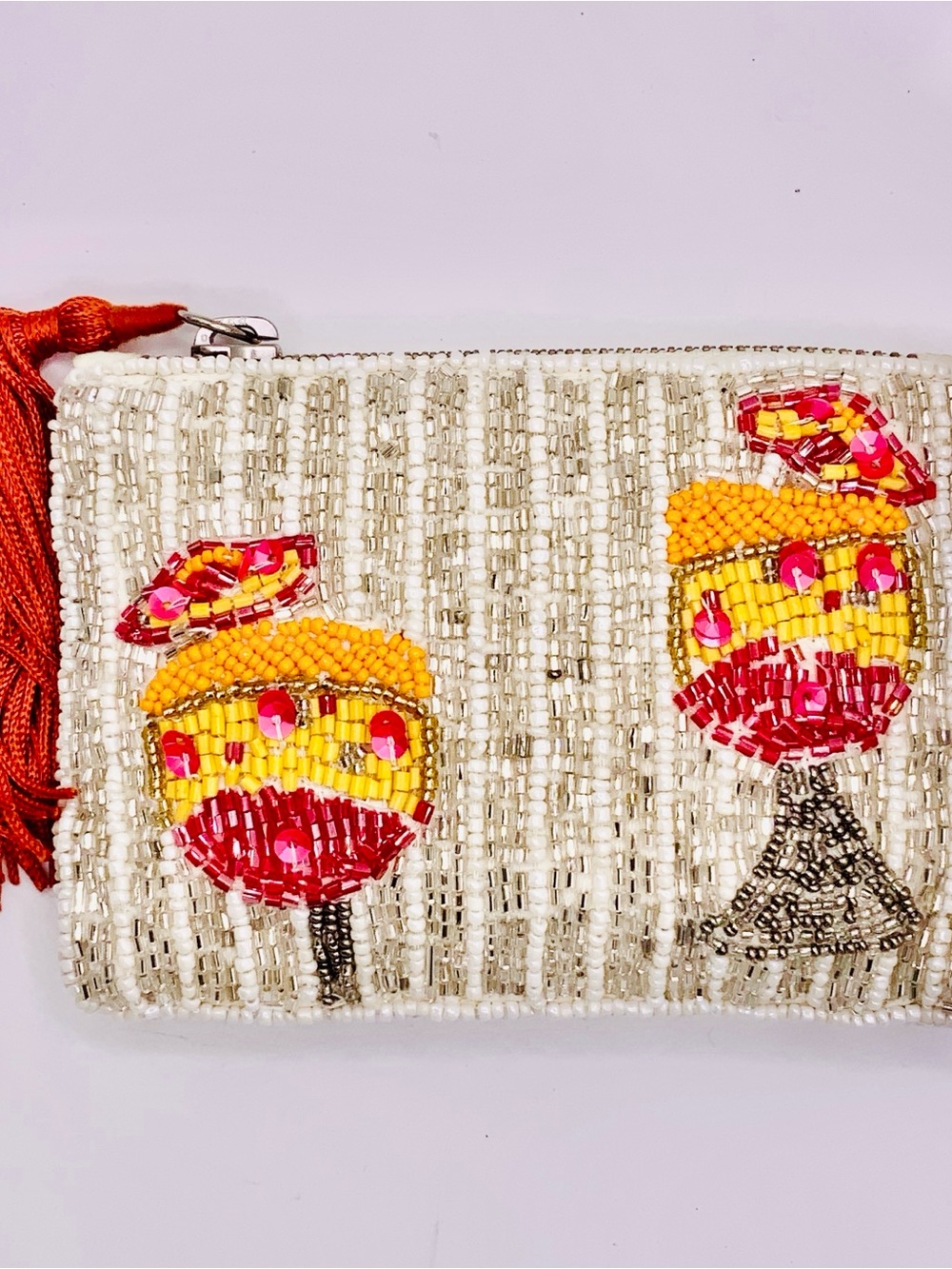 Beaded Summer Party Drink beaded wallet coin purse